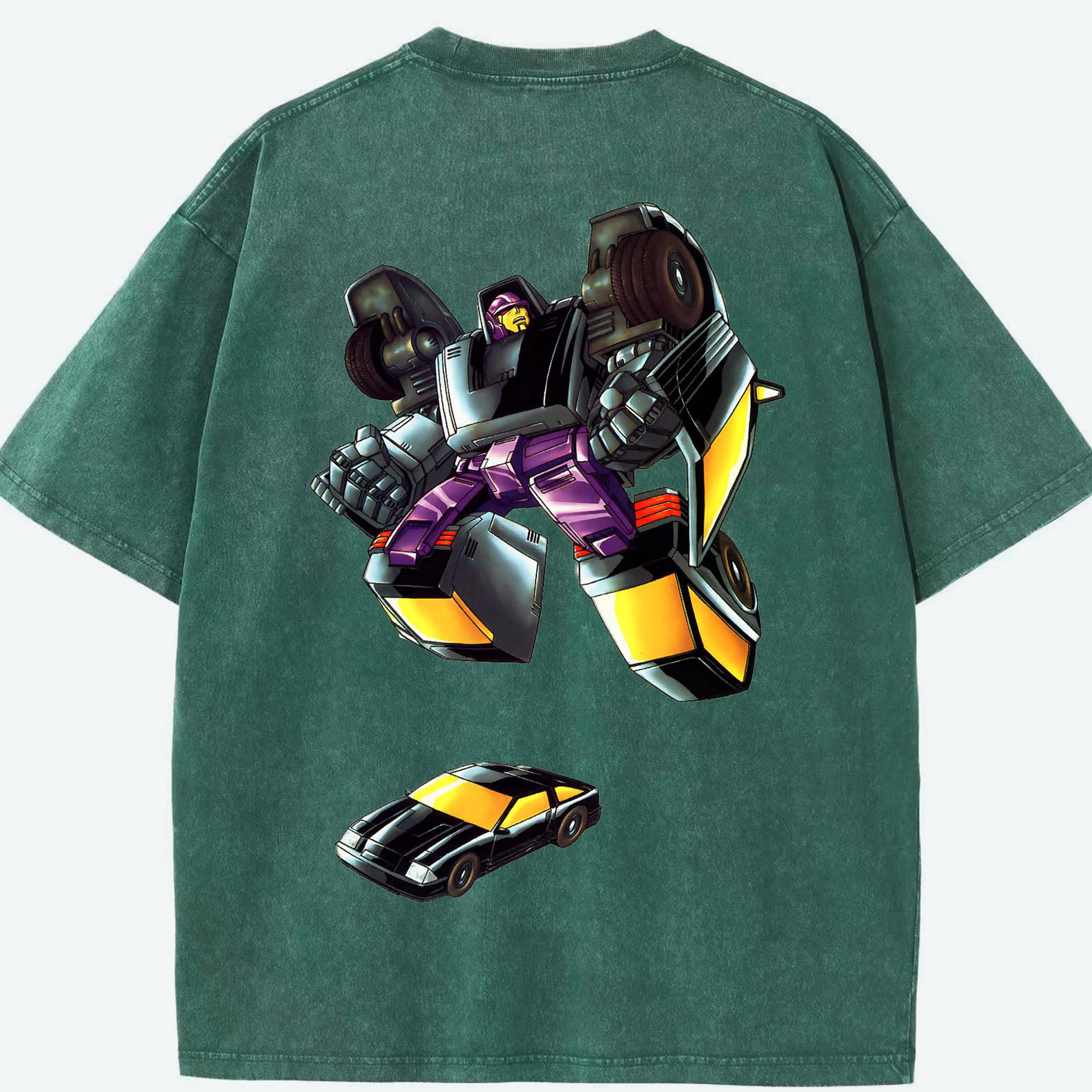 （画像用）  綿100% ヴィンテージ風 半袖Tシャツ（背面プリント）